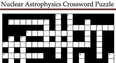 Nuclear Crossword Puzzle